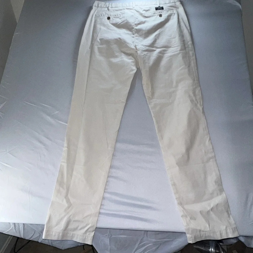 Banana Republic Slim Lived-In Chino Pant Transition Cream 38 X 36